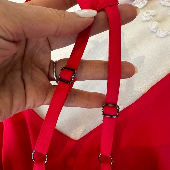 Anthropologie Maeve Aleda Satin Ruffle Maxi Dress - Picture 13 of 16